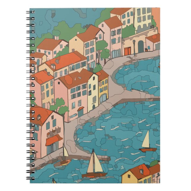 Seaside Town Notebook (Front)