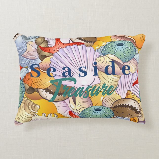  Seaside Treasure Marine Life Decorative Seashells Decorative Cushion (Front)
