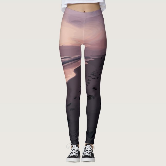 Seaside Twilight Leggings (Front)