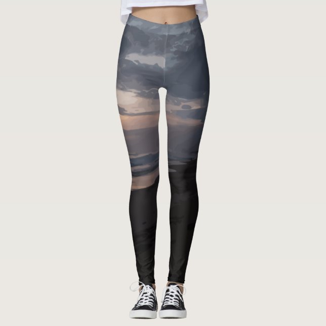 Seaside Twilight Leggings (Front)