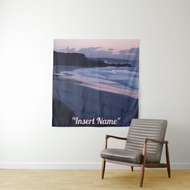 Seaside Twilight Tapestry (In Situ)