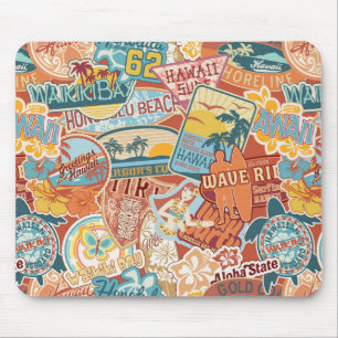 Seaside Vacation Waikiki Bay Hawaii Mouse Mat