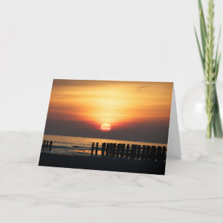 Seaside views - greetings from the beach card
