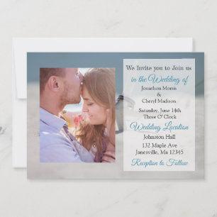 Seaside Wedding Bands Themed Photo Wedding Invites