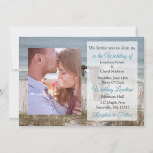 Seaside Wedding Beach Themed Photo Wedding Invites