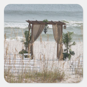 Seaside Wedding Beach Themed Stickers