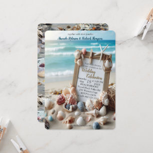 Seaside Wedding Celebrations on the Beach Invitation