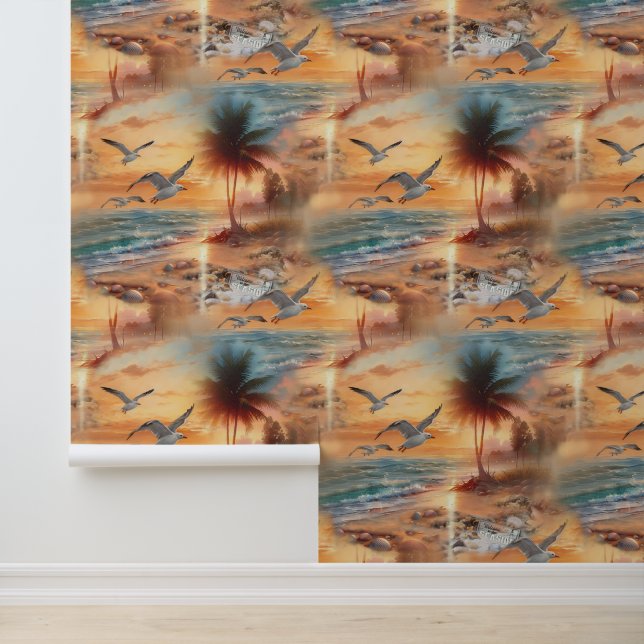 Seaside Wedding Celebrations on the Beach Wallpaper (Application)