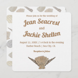 Seaside Wedding Coastal Invitation