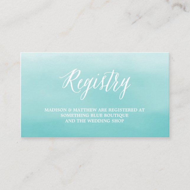 Seaside | Wedding Registry Card (Front)