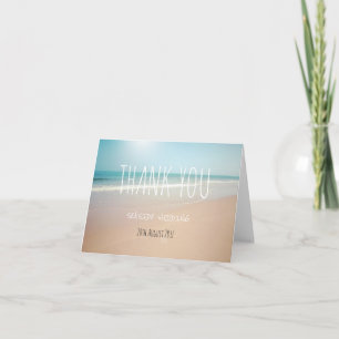 Seaside Wedding Thank You Card