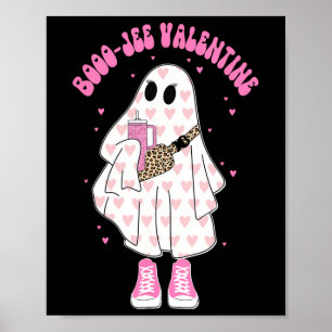 Season Cute Ghost Valentine Costume Boujee Boo-jee Poster