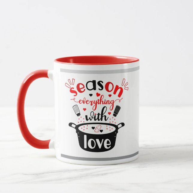 Season Everything with Love ❤️ Mug (Left)
