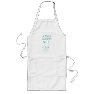 Season Everything With Love, Typography Long Apron