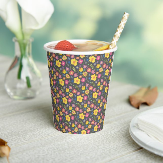 Season Flowers  Paper Cups (Insitu)