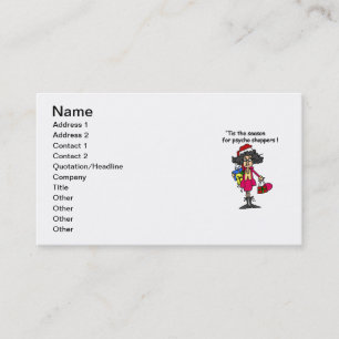Season For Psycho Shoppers Business Card