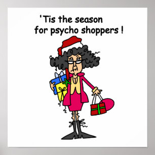 Season For Psycho Shoppers Poster