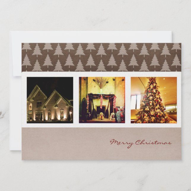 season greeting christmas instagram photo cards (Front)