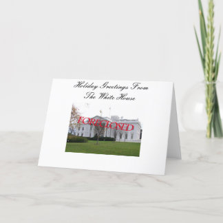 Season Greeting from the White House Foreclosed Holiday Card
