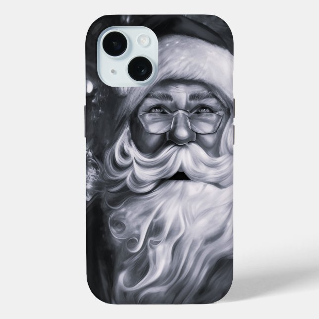 Season Greeting Santa Claus Case-Mate iPhone Case (Back)
