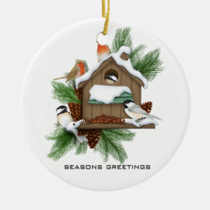 Season Greetings Ceramic Tree Decoration