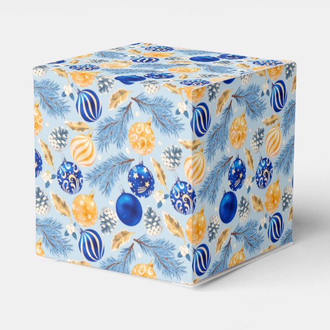 Season Greetings Ornament Favour Box (Back Side)