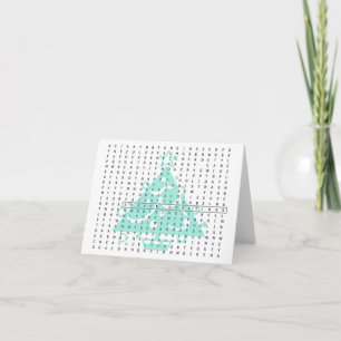 Season Greetings Word Search Card Tree