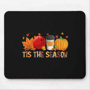 Season Leopard Pumpkin Bowling Halloween Fall Leaf Mouse Mat