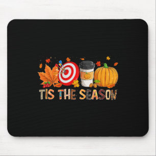 Season Leopard Pumpkin Darts Halloween Fall Leaf Mouse Mat