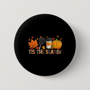 Season Leopard Pumpkin Racquetball Halloween Fall 6 Cm Round Badge