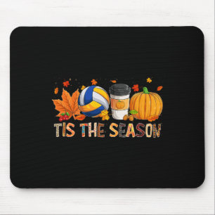 Season Leopard Pumpkin Volleyball Halloween Fall L Mouse Mat