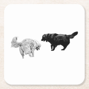 Season of Companionship Square Paper Coaster