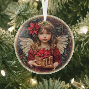 Season of Giving – Angel of Christmas Grace Glass Tree Decoration