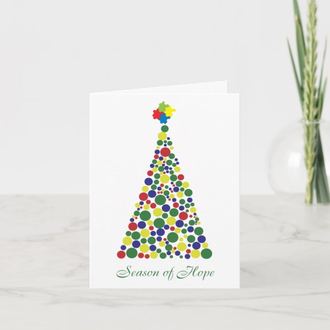 Season of Hope - Autism Awareness Holiday Card (Front)