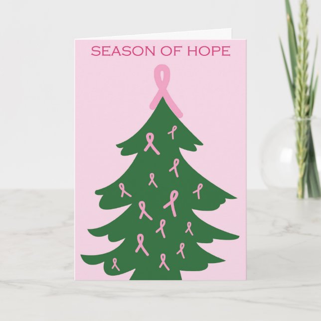 Season of Hope - Support Breast Cancer Research Holiday Card (Front)