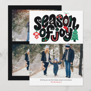 Season of JOY Holiday Elements Holiday Photo Card
