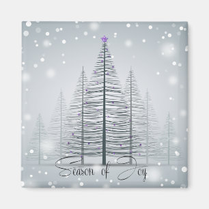 Season of Joy Winter Trees Magnet