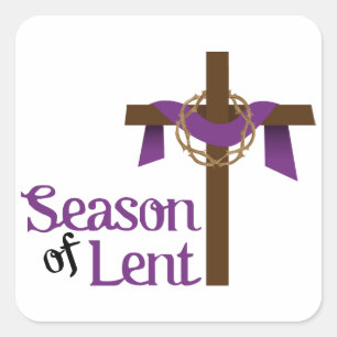 Season Of Lent Square Sticker