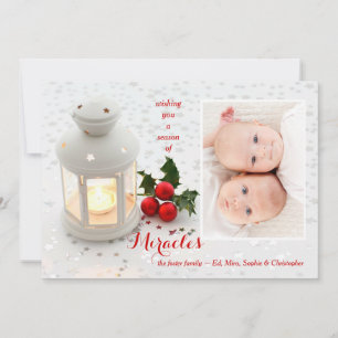 Season of Miracles Photo Holiday Card
