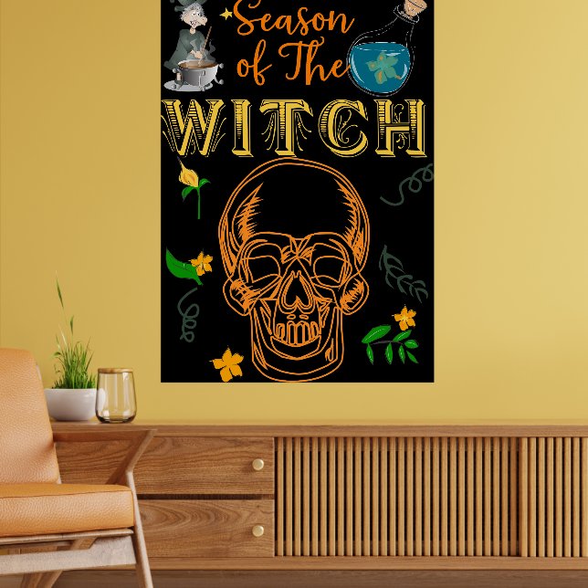 Season of The Witch Sign Poster (Living Room 2)