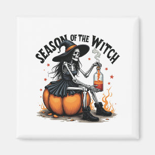 Season Of the Witch Spooky Hallowee Wtich  Magnet