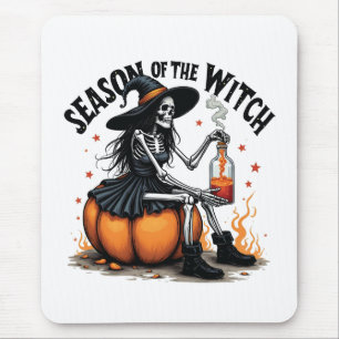 Season Of the Witch Spooky Hallowee Wtich Mouse Mat