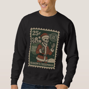 Season’s Creepings Skeleton Delivery Men’s Sweatshirt