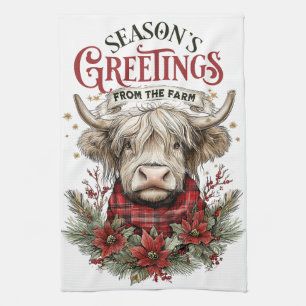 Season’s Greetings from the Farm Tea Towel