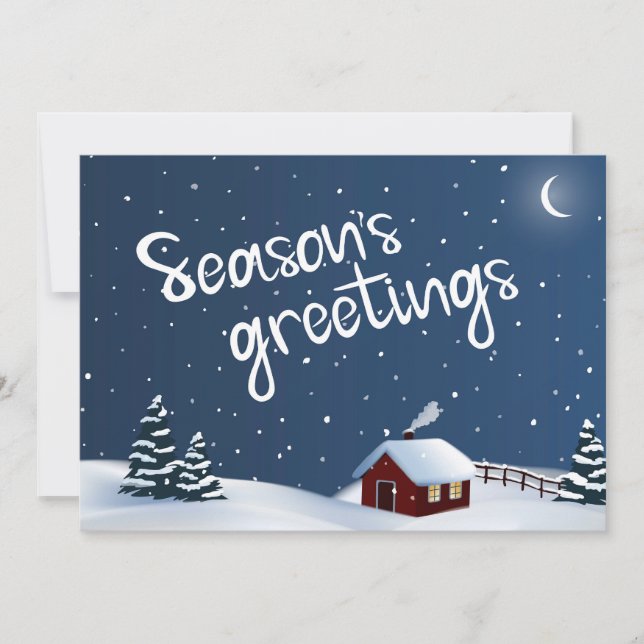 Season’s Greetings Holiday Card  (Front)