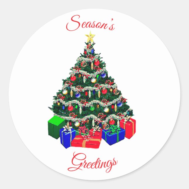 Season’s Greetings Sticker (Front)