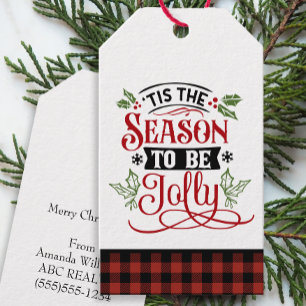 Season to be Jolly Christmas Pop By Gift Tags