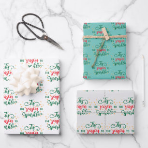 Season to Sparkle Wrapping Paper Sheet