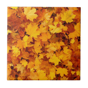 Seasonal Autumn Leaves Tile