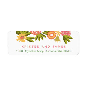 Seasonal Botanical Blooming Flowers RSVP
